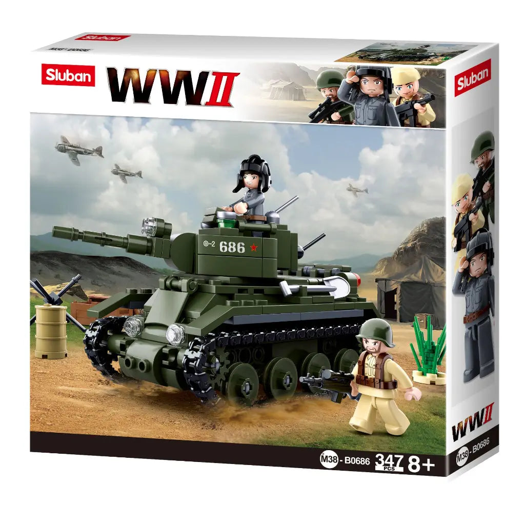 Sluban WWII Cavalry Tank