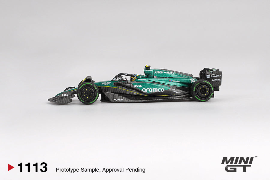 Mini GT Aston Martin AMR24 Canadian GP 2024 Fernando Alonso