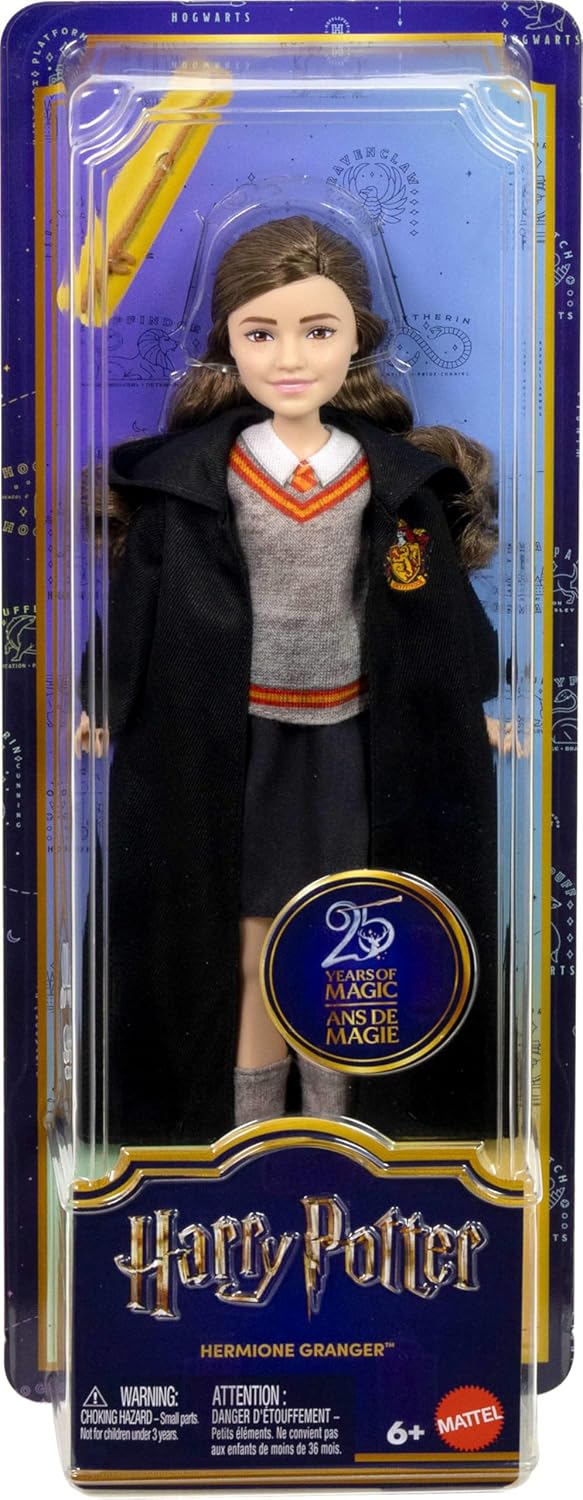 Hermoine Granger Fashion Doll with Removable Signature Hogwarts Uniform and Wand