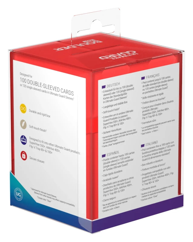 Ultimate Guard - Boulder Deck Case 100+ - Ruby