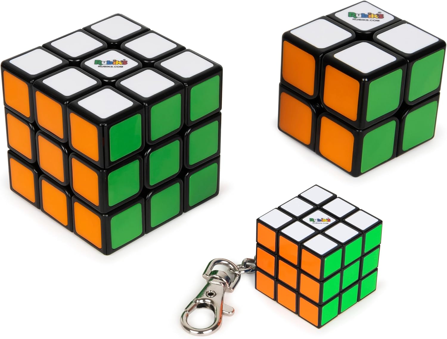 Rubik's Family Pack - 3x3, 2x2, 3x3 Keychain