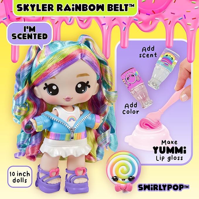 Yummiland Lipgloss Skyler Rainbow Belt Doll