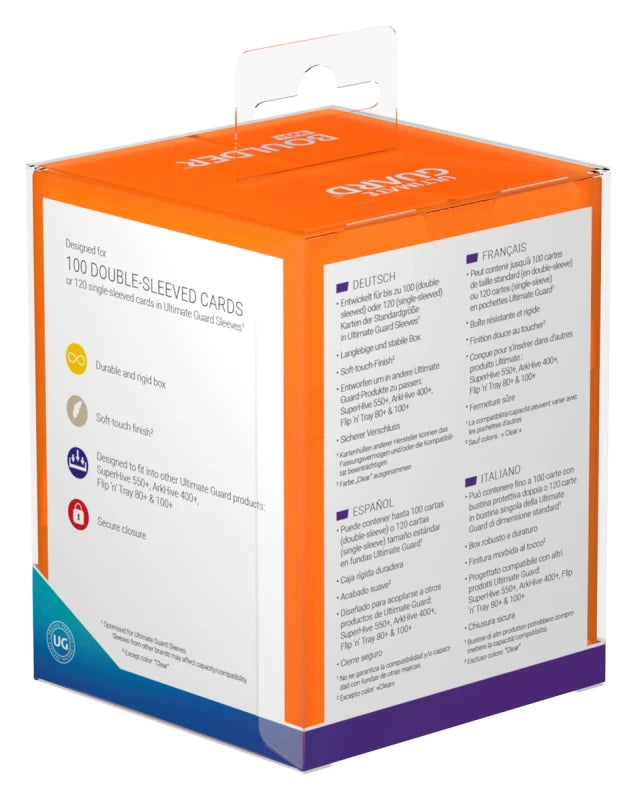 Ultimate Guard - Boulder Deck Case 100+ - Poppy Topaz