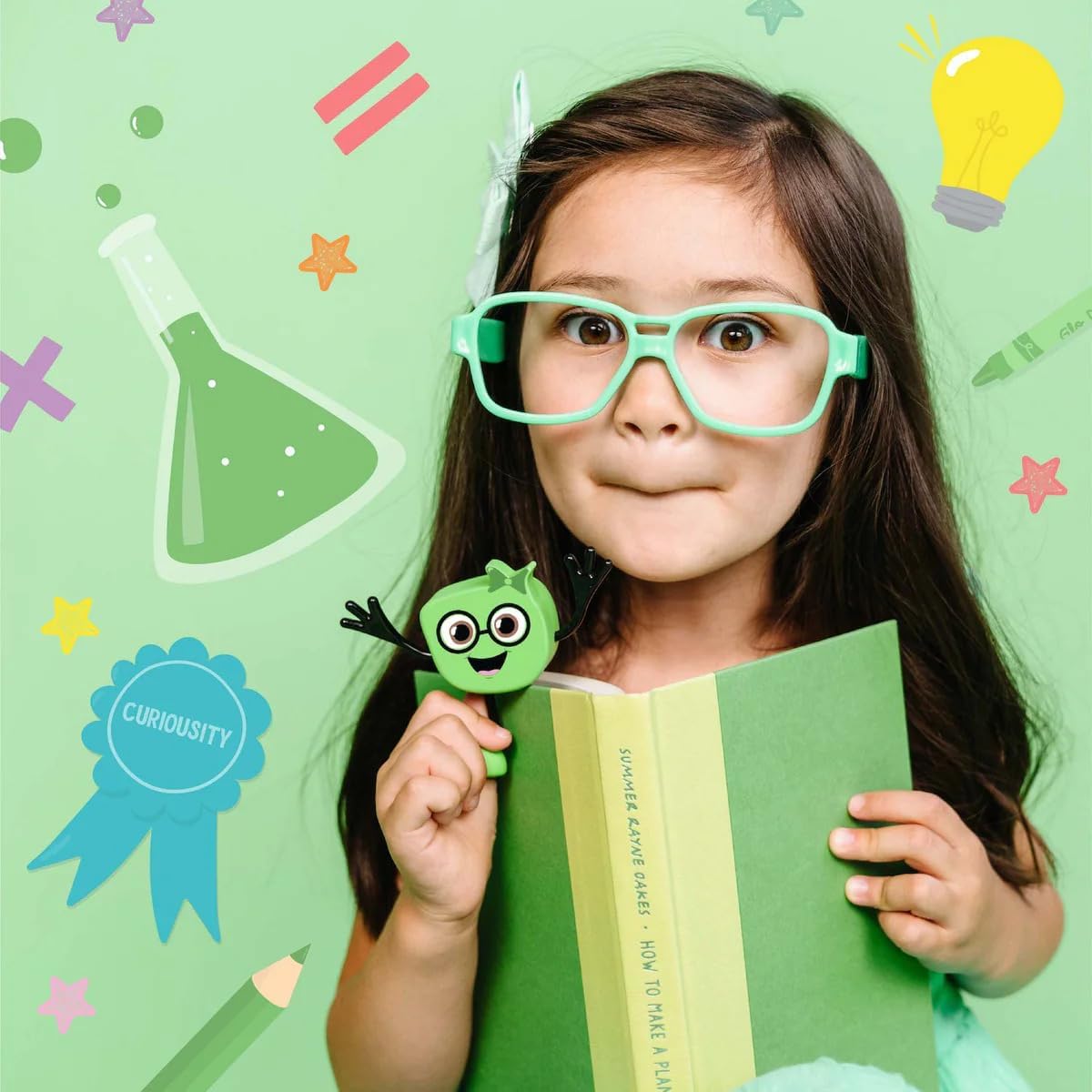 Glo Pals Light Up Sensory Toy Character Pack Green