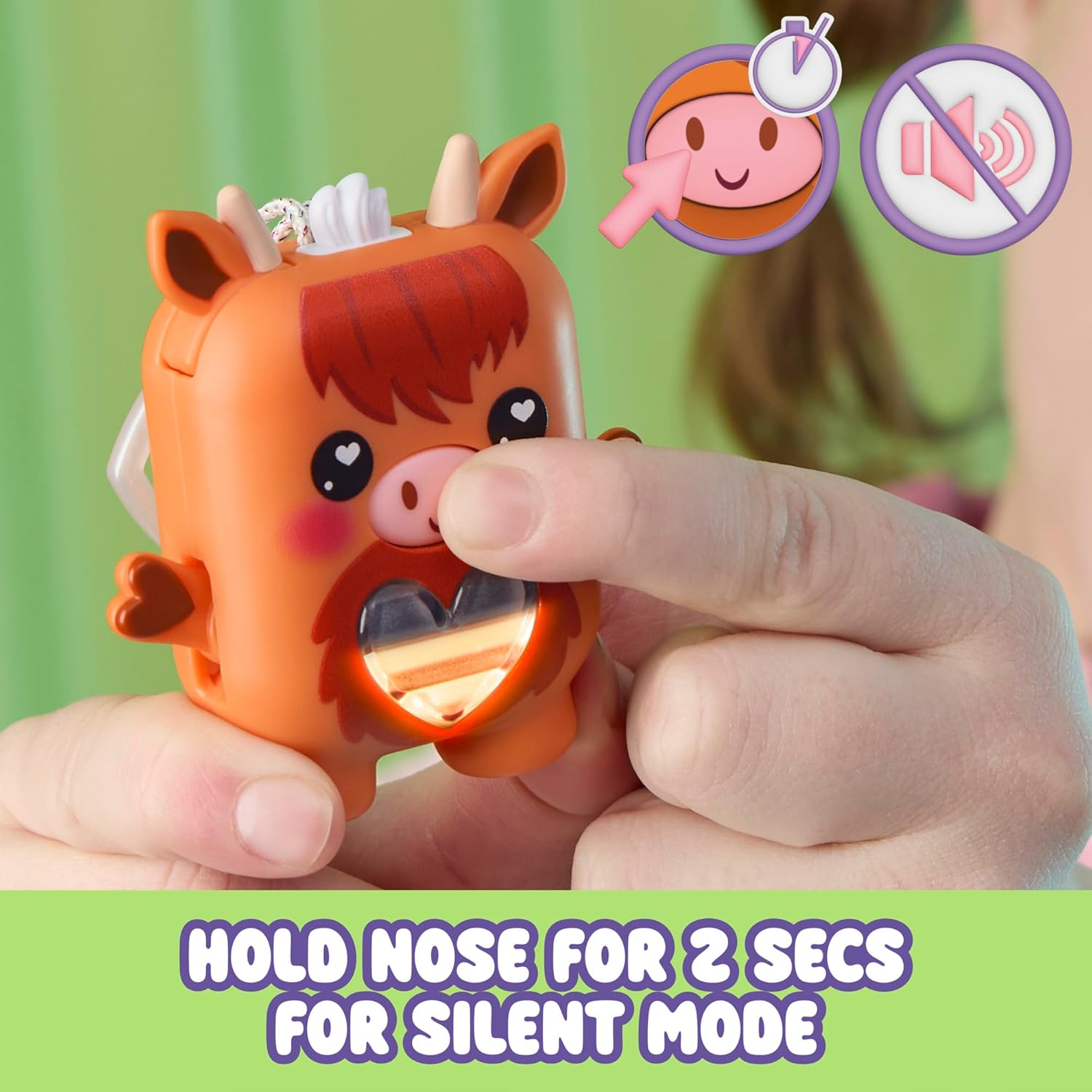 Nano-mals Cowbert The Highland Cow Electronic Fidget Pet