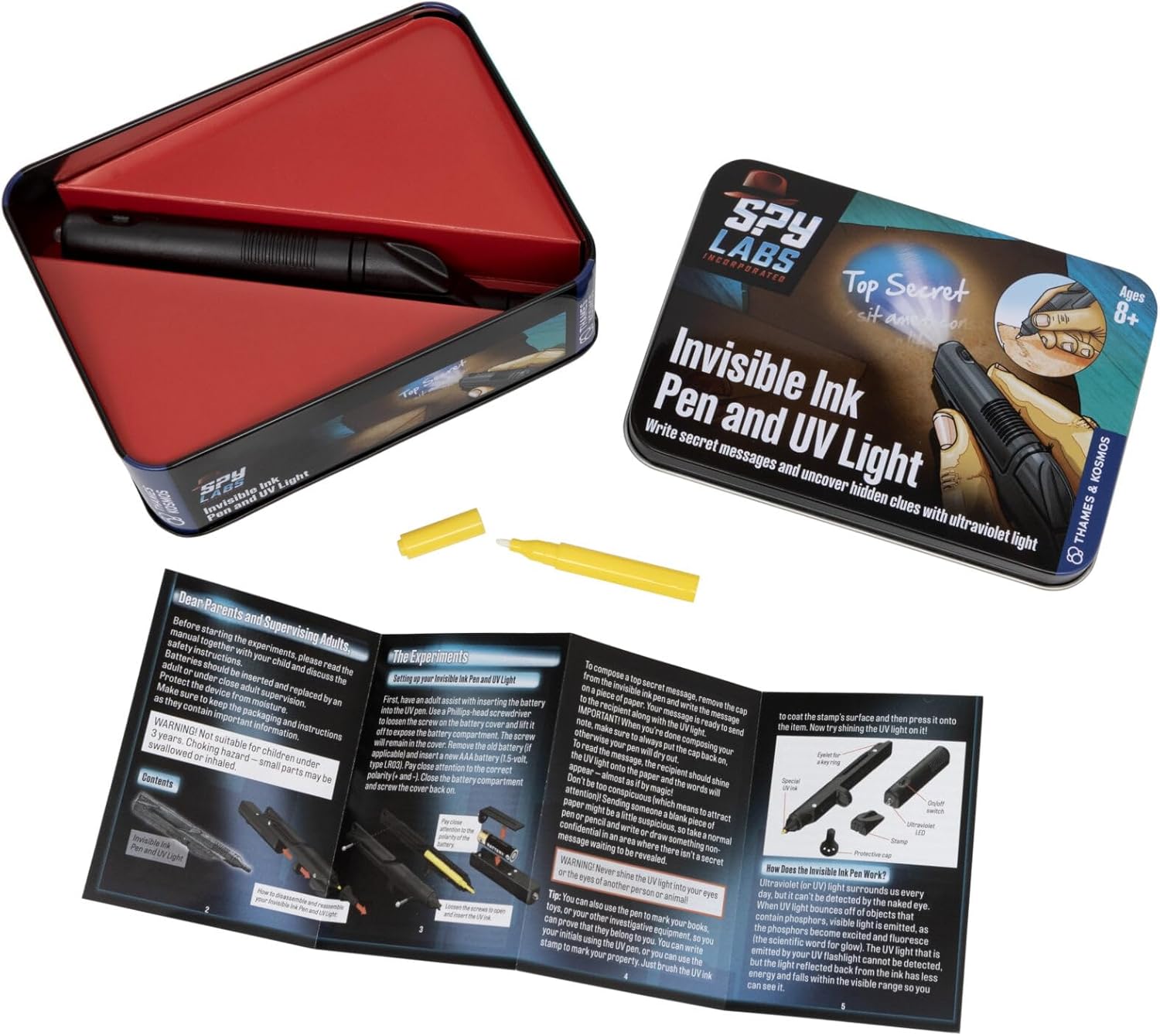 Spy Labs Invisible Ink Pen & UV Light