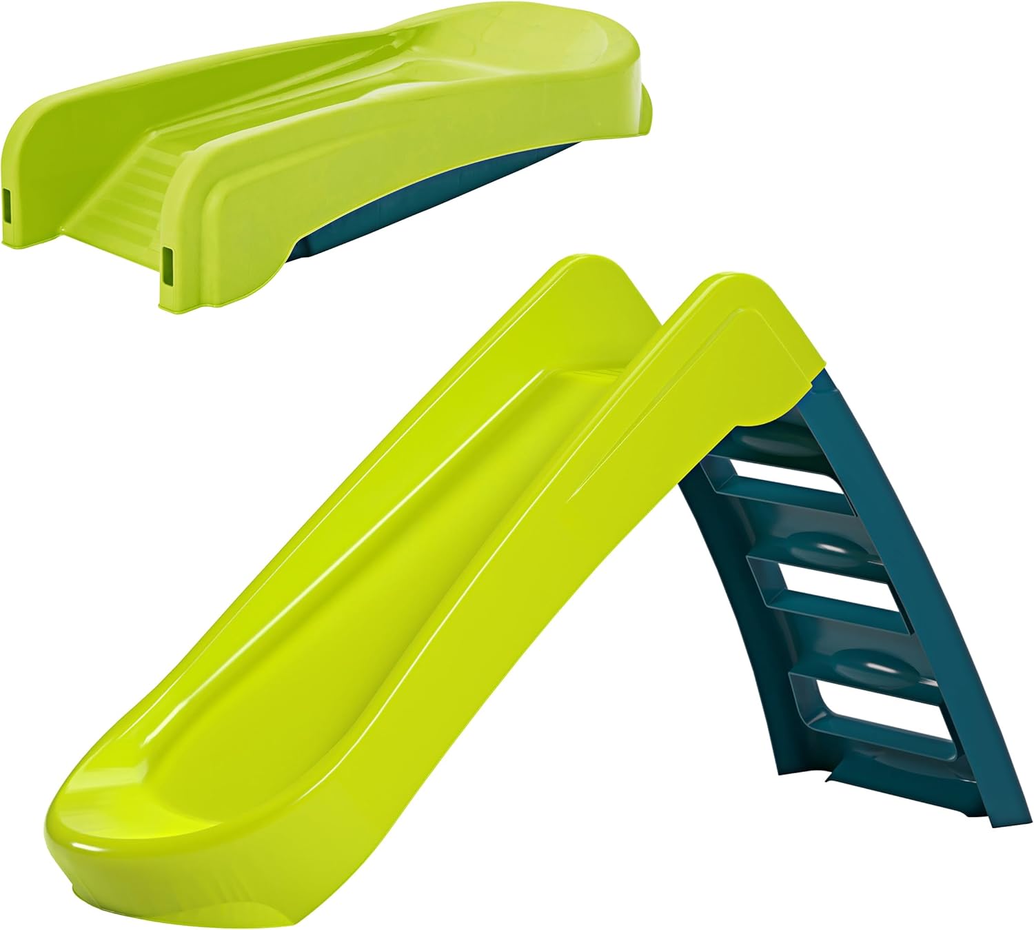 Folding Green Slide & Blue Ladder Steps
