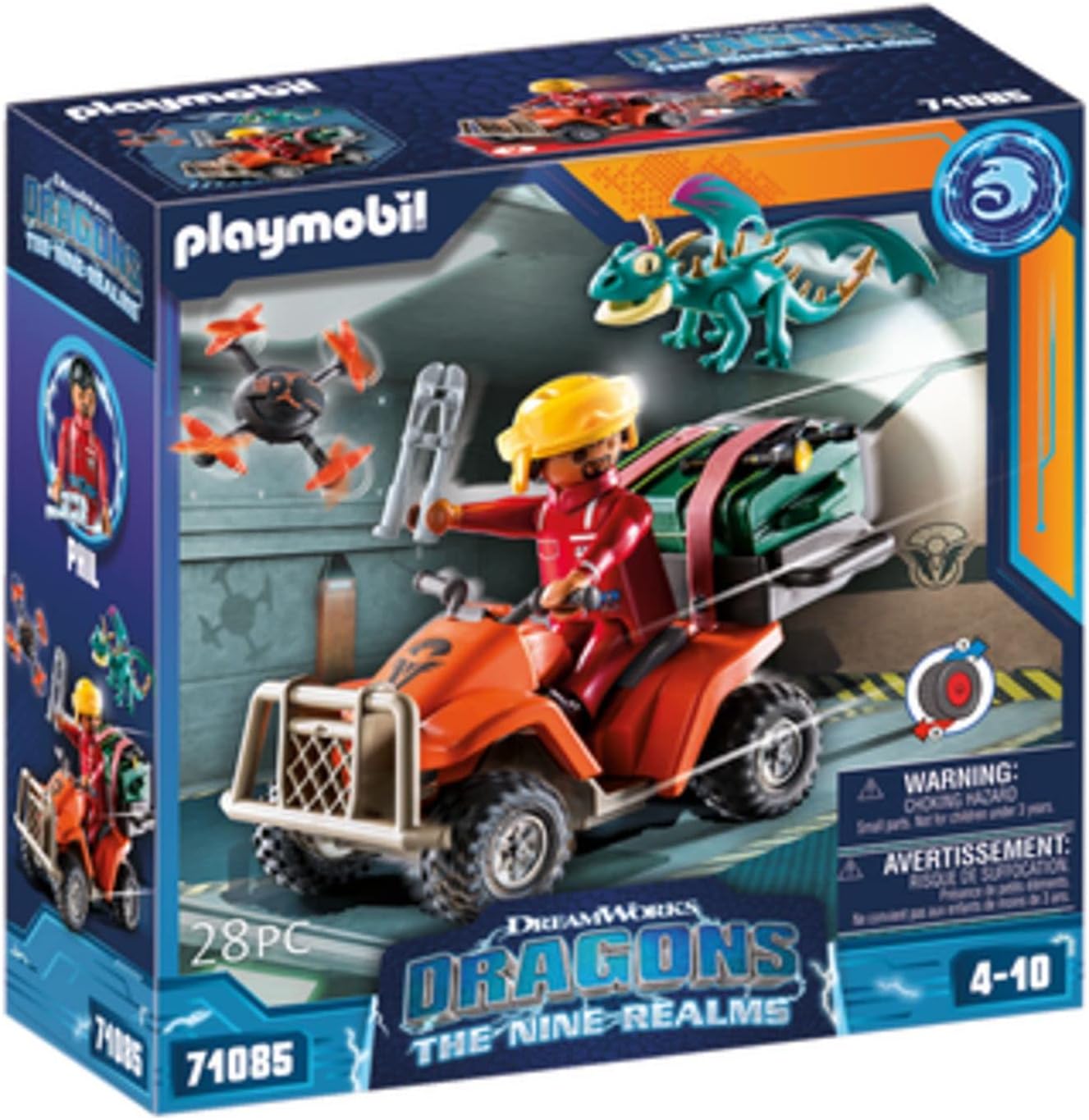 Playmobil Dragons: The Nine Realms - Icaris Quad & Phil Playset