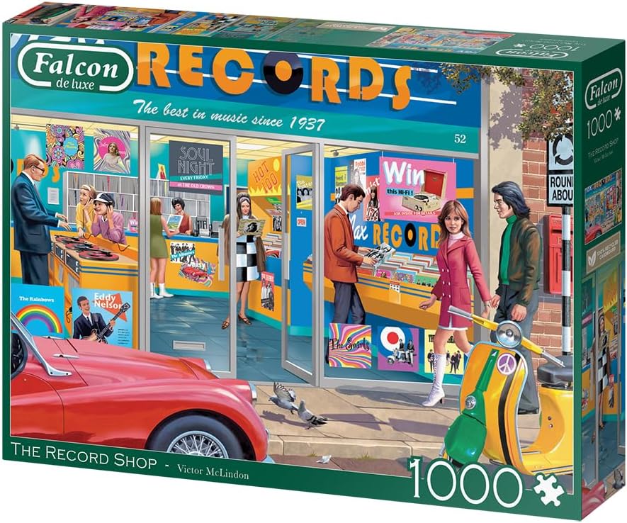 Falcon Puzzles - The Record Shop (1000 pieces)