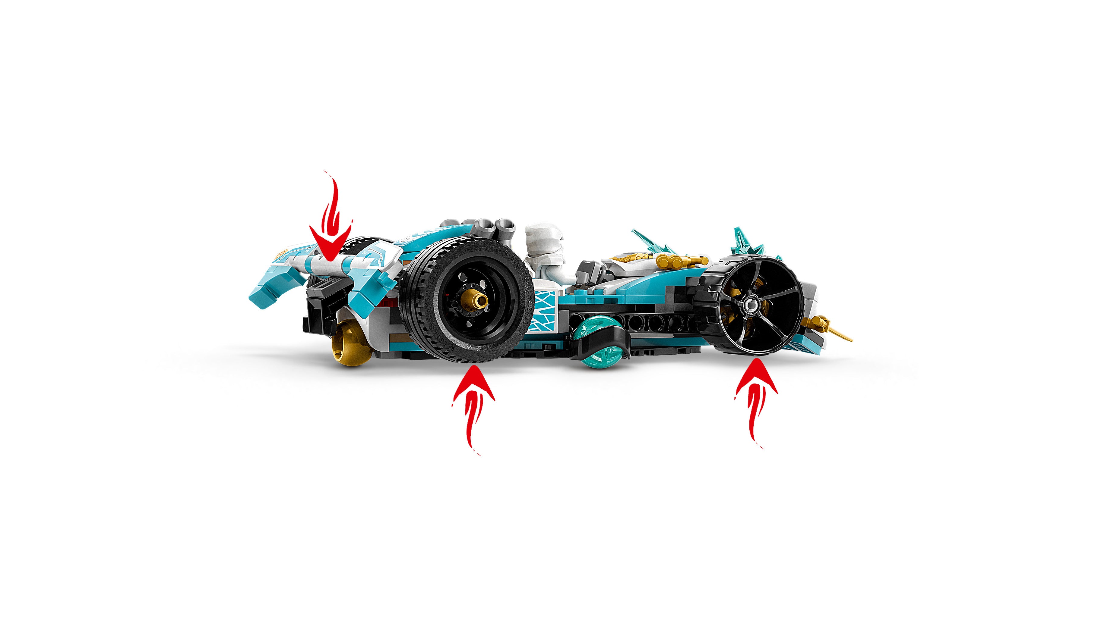 Lego 71791 Zanes Dragon Power Spinjitzu Race Car
