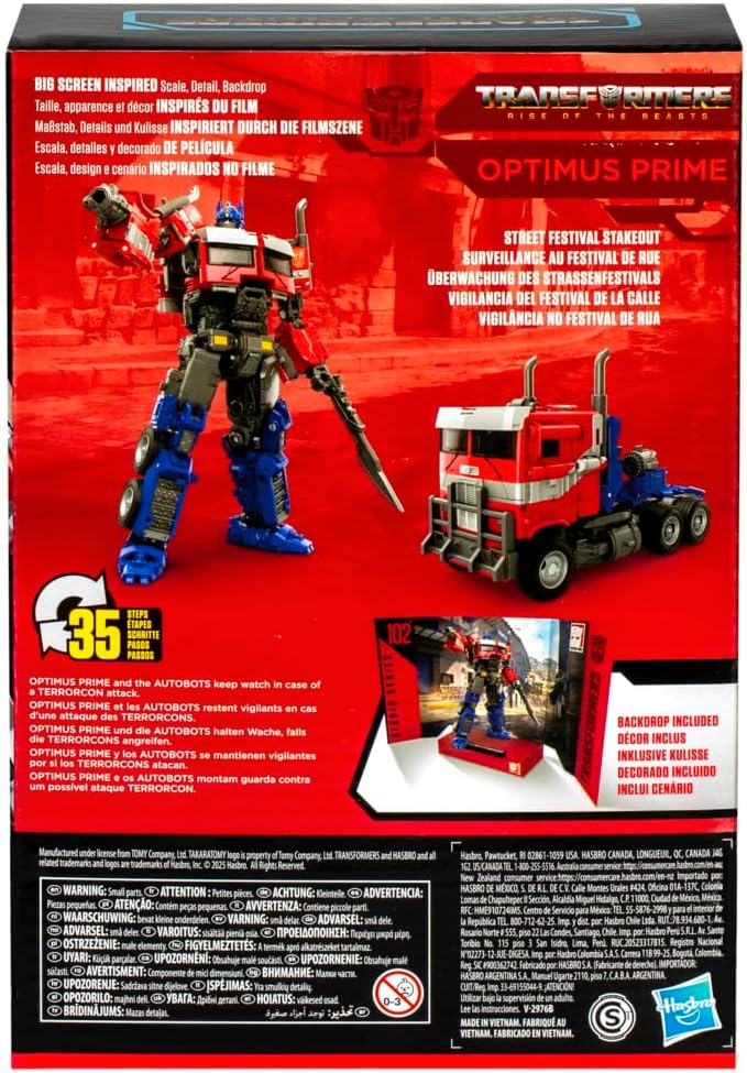 Transformers Studio Series Action Figure Rise of the Beasts Optimus Prime 102