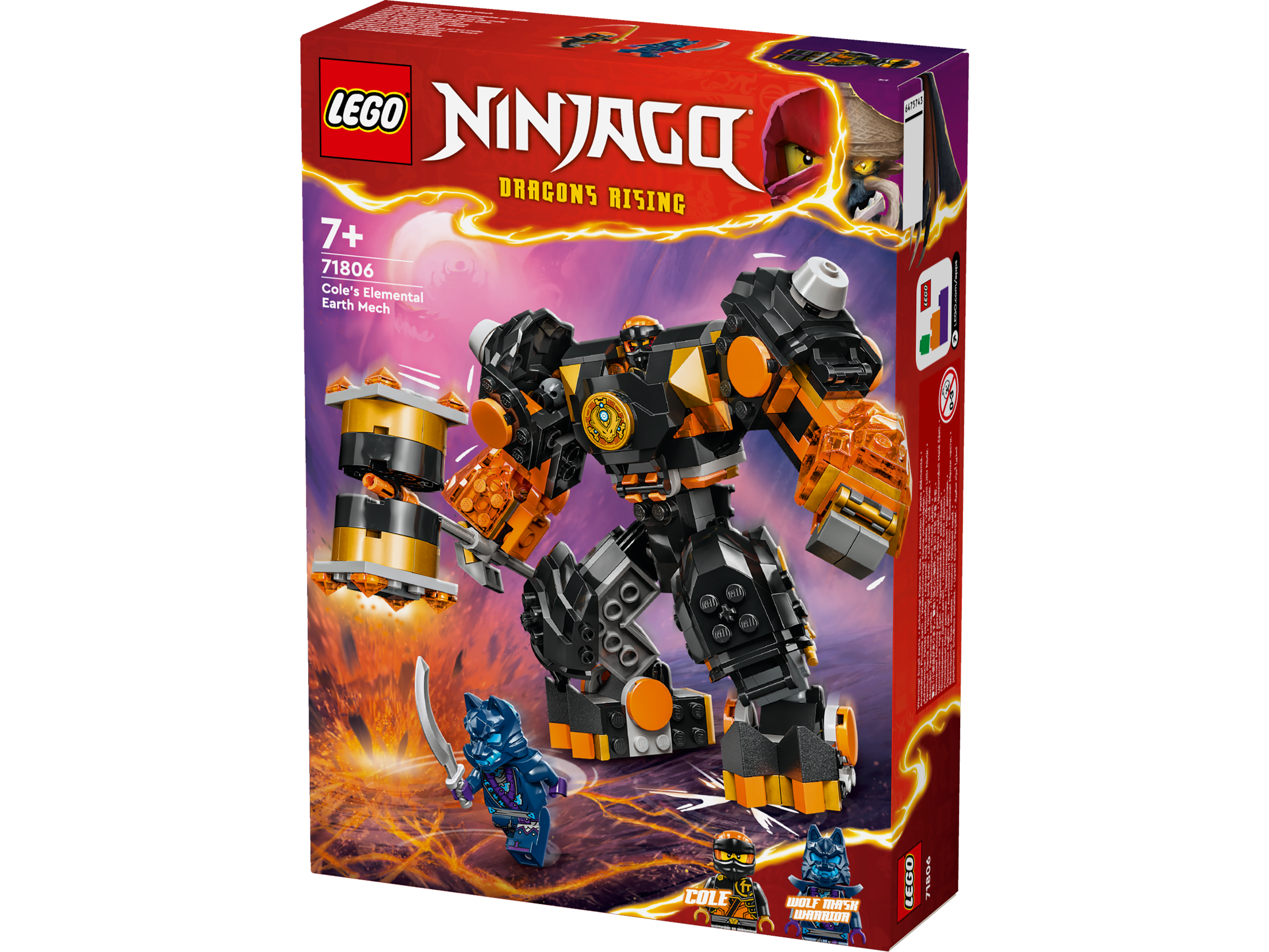 Lego 71806 Coles Elemental Earth Mech