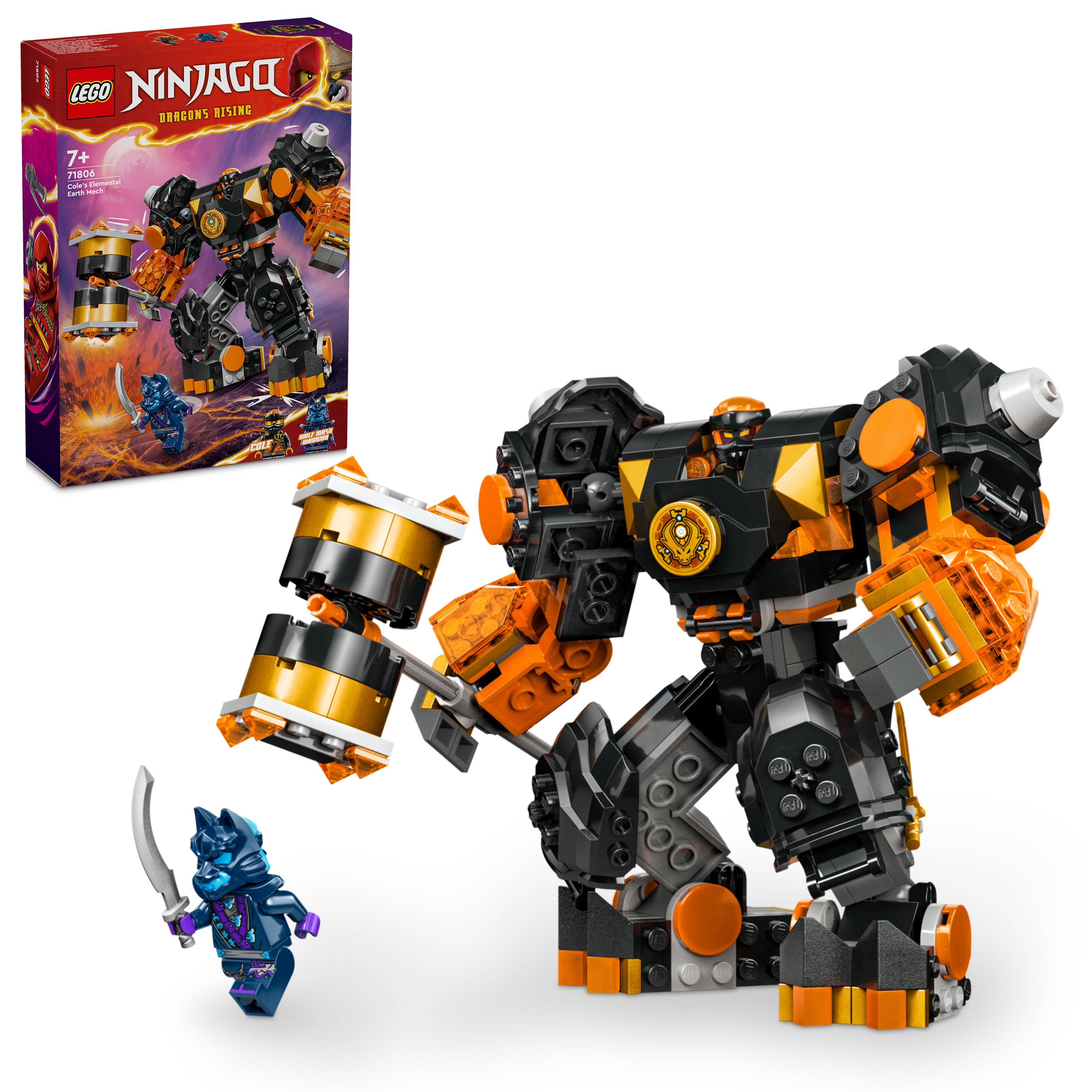Lego 71806 Coles Elemental Earth Mech