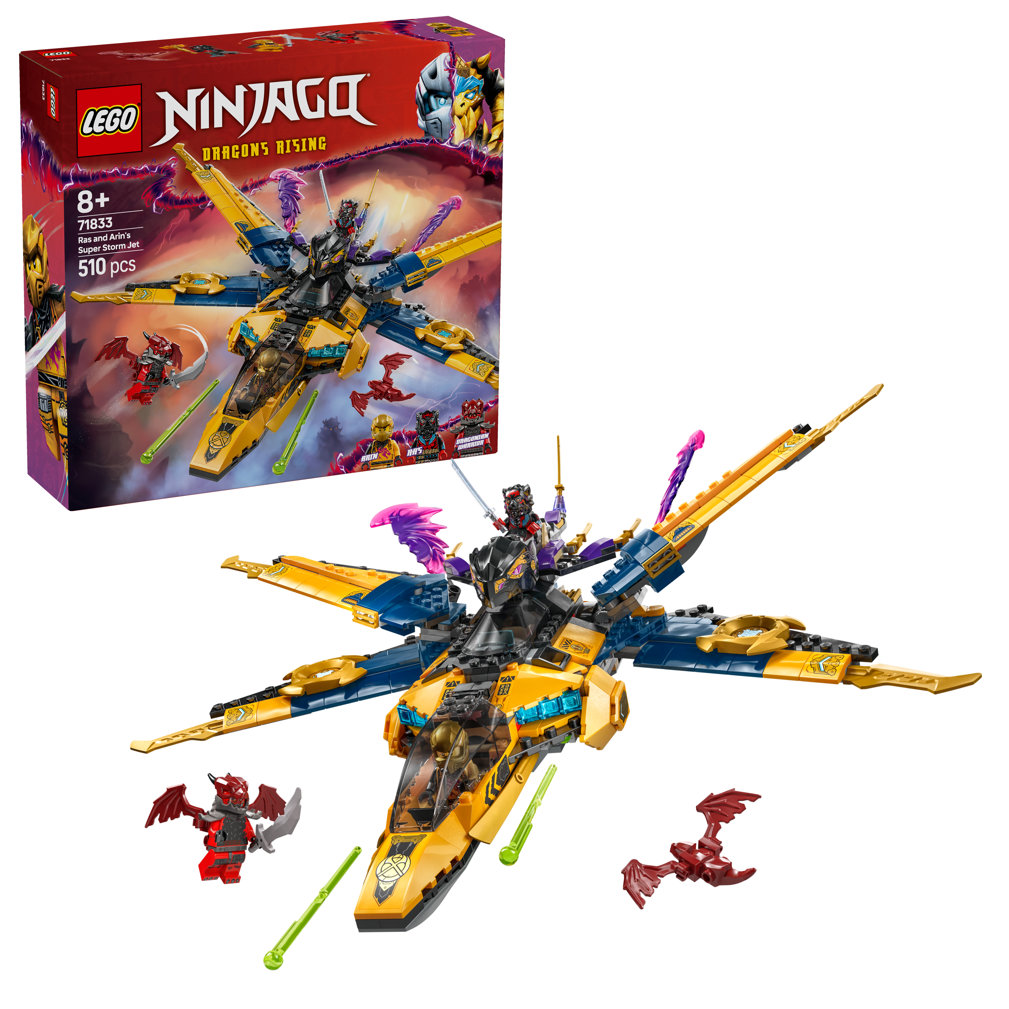 LEGO Ninjago 71833 Ras and Arins Super Storm Jet