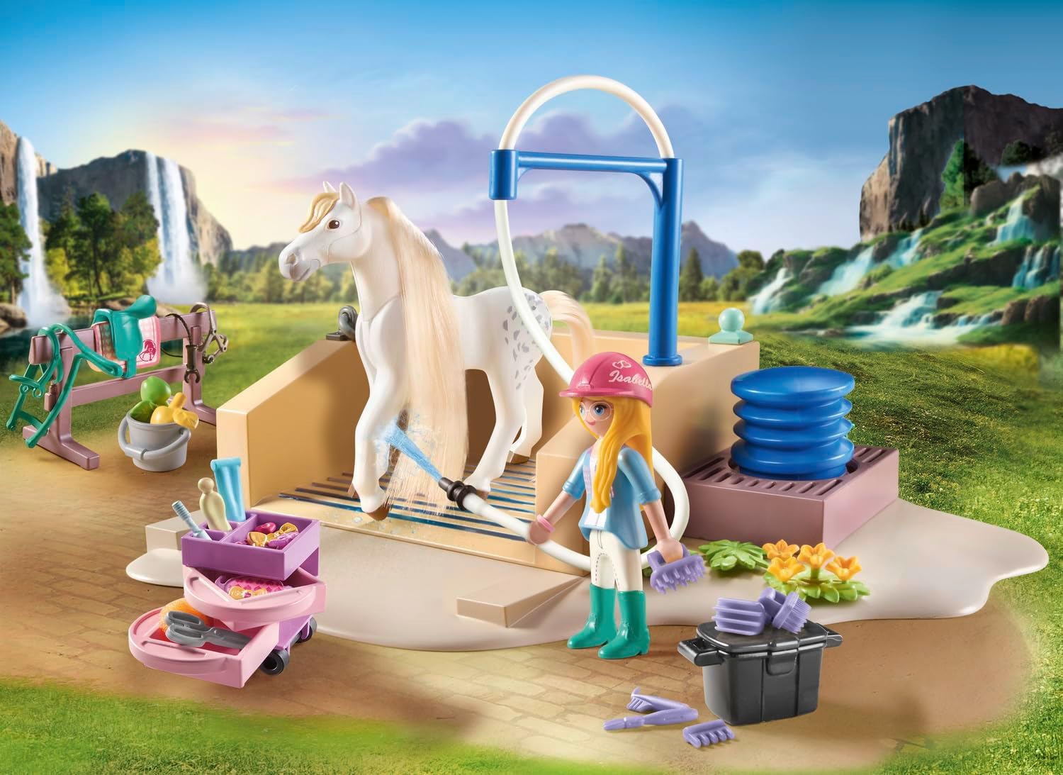 Playmobil Washing Station with Isabella