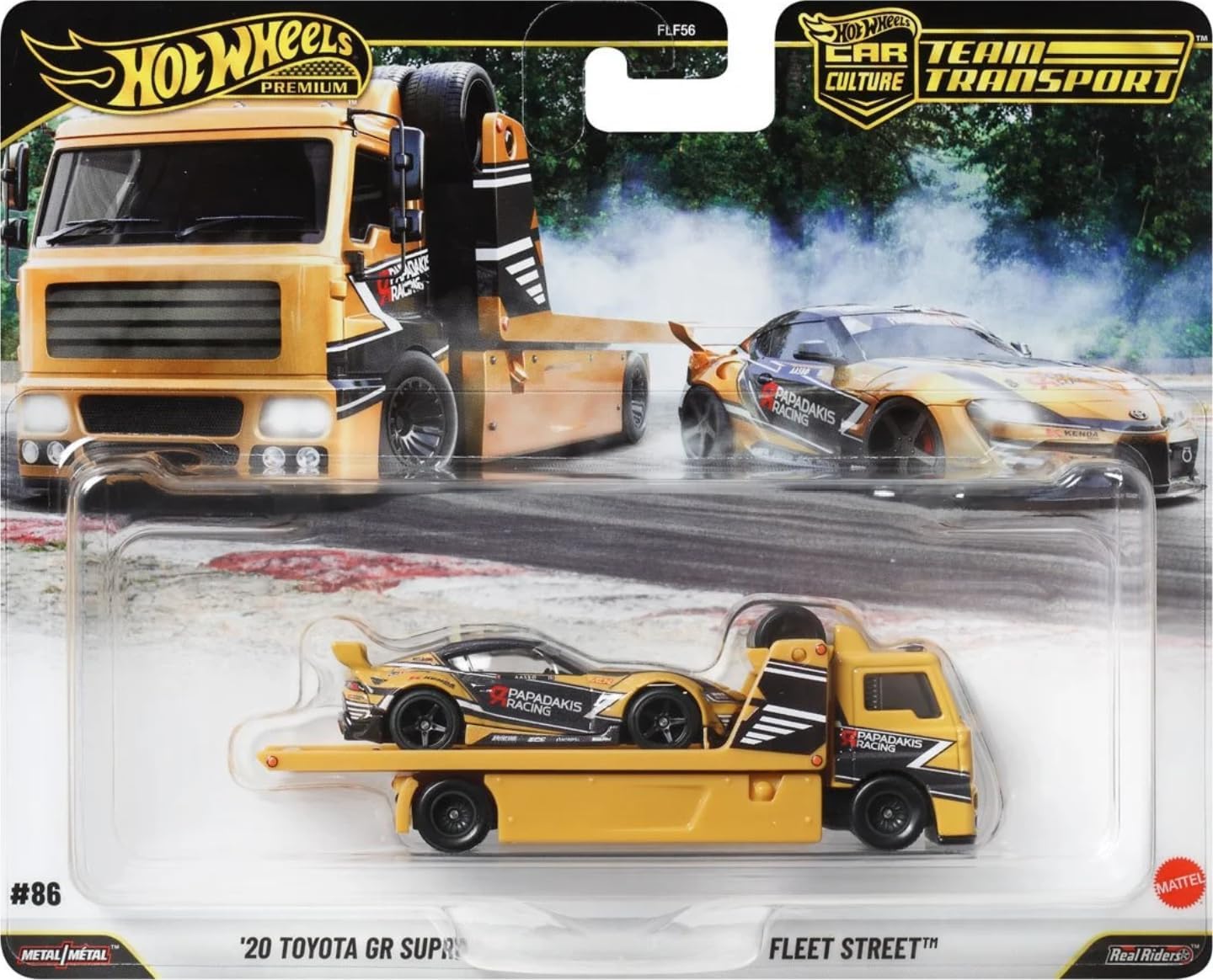 Hot Wheels Premium Team Transport '20 Toyota GR Supra & Fleet Street 2 Pack
