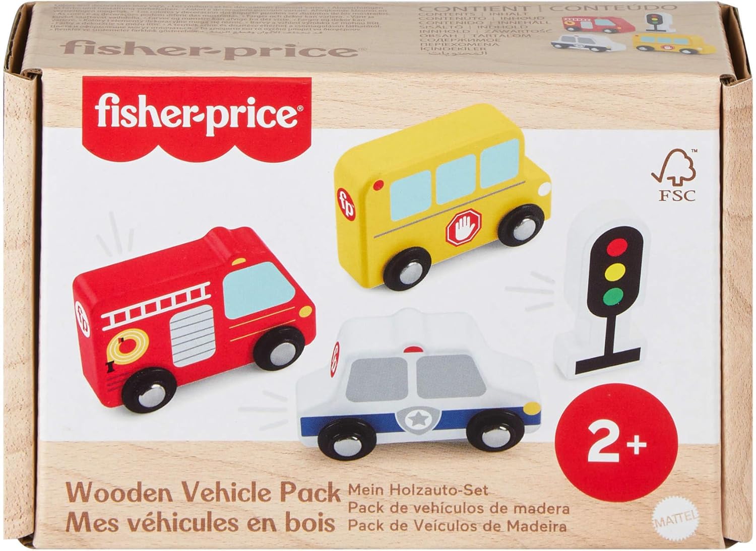 Fisher Price Wooden Vehicle Pack