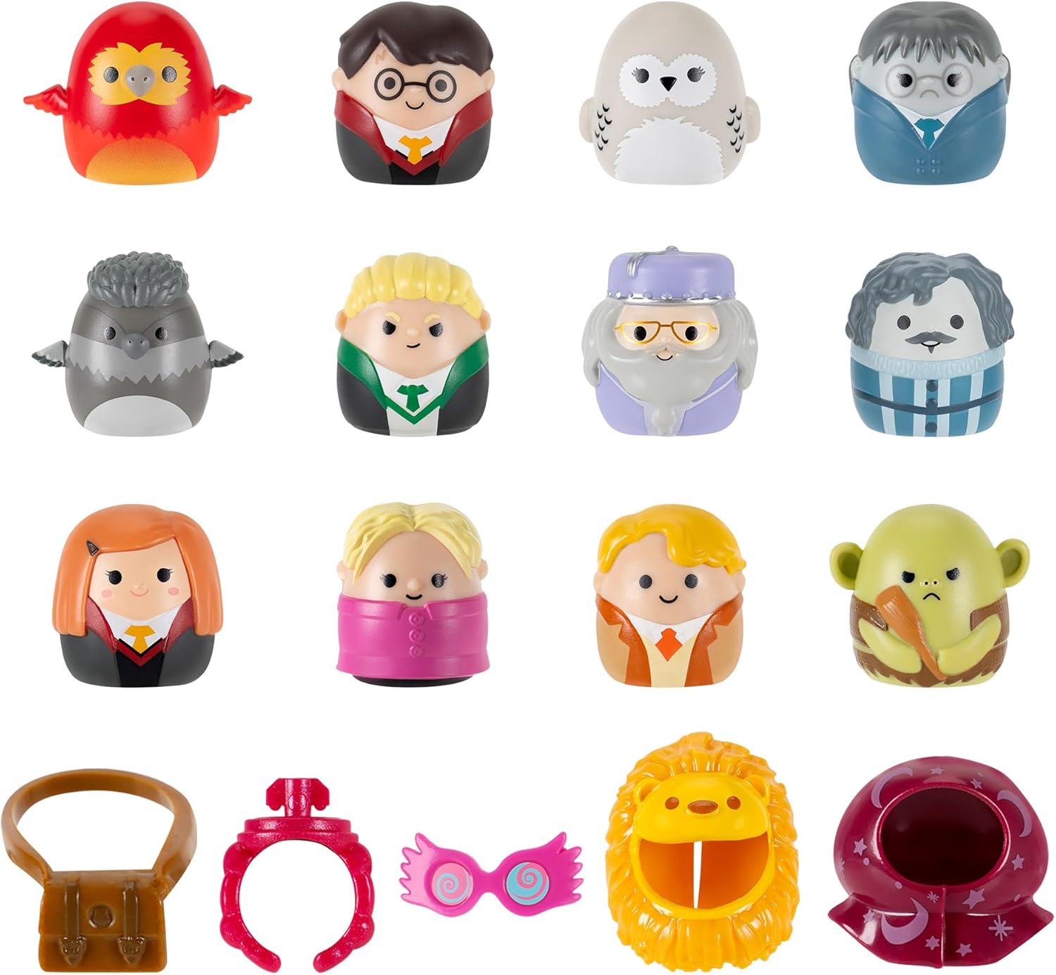 Squishalongs Harry Potter Clip-a-longs 12 fig Pack