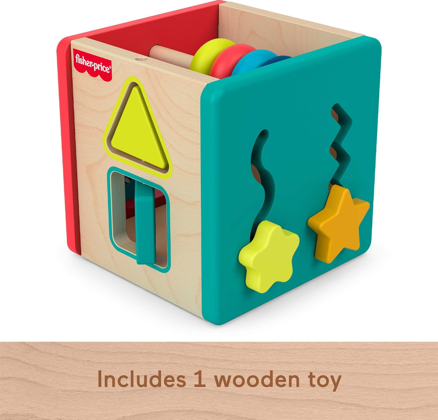 Fisher Price Wooden Mini Activity Cube