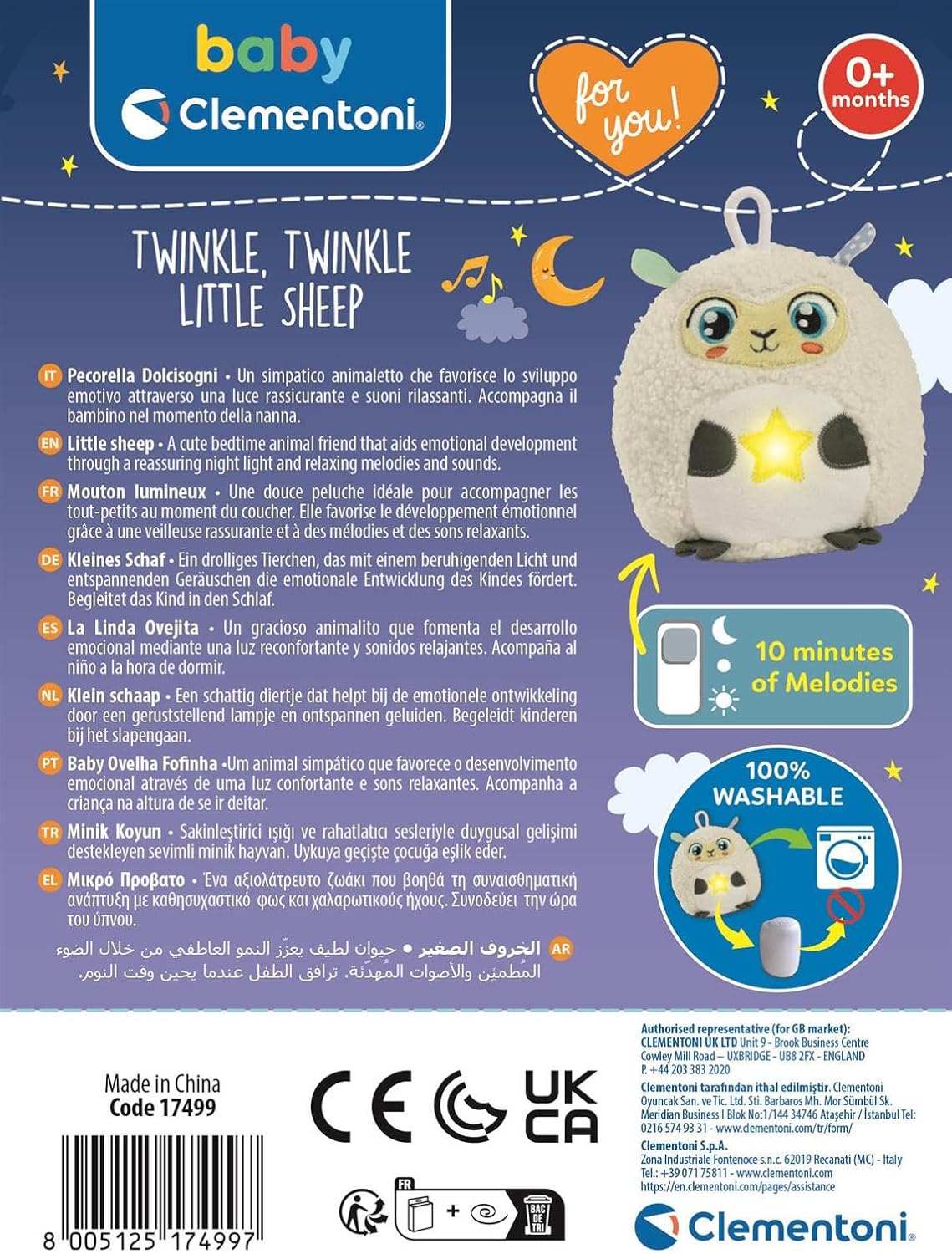 Baby Clementoni - Twinkle Twinkle Little Sheep