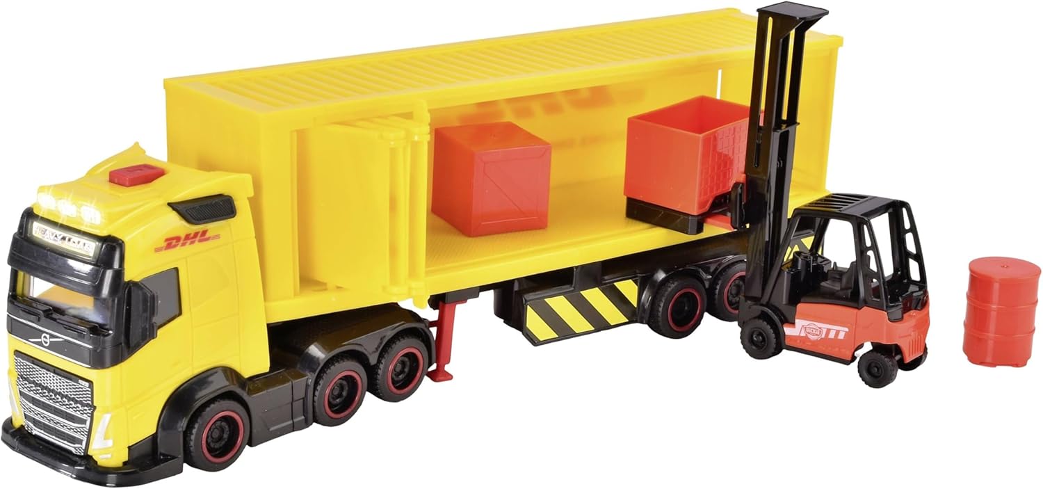 Dickie DHL Truck wit Fork Lift Set