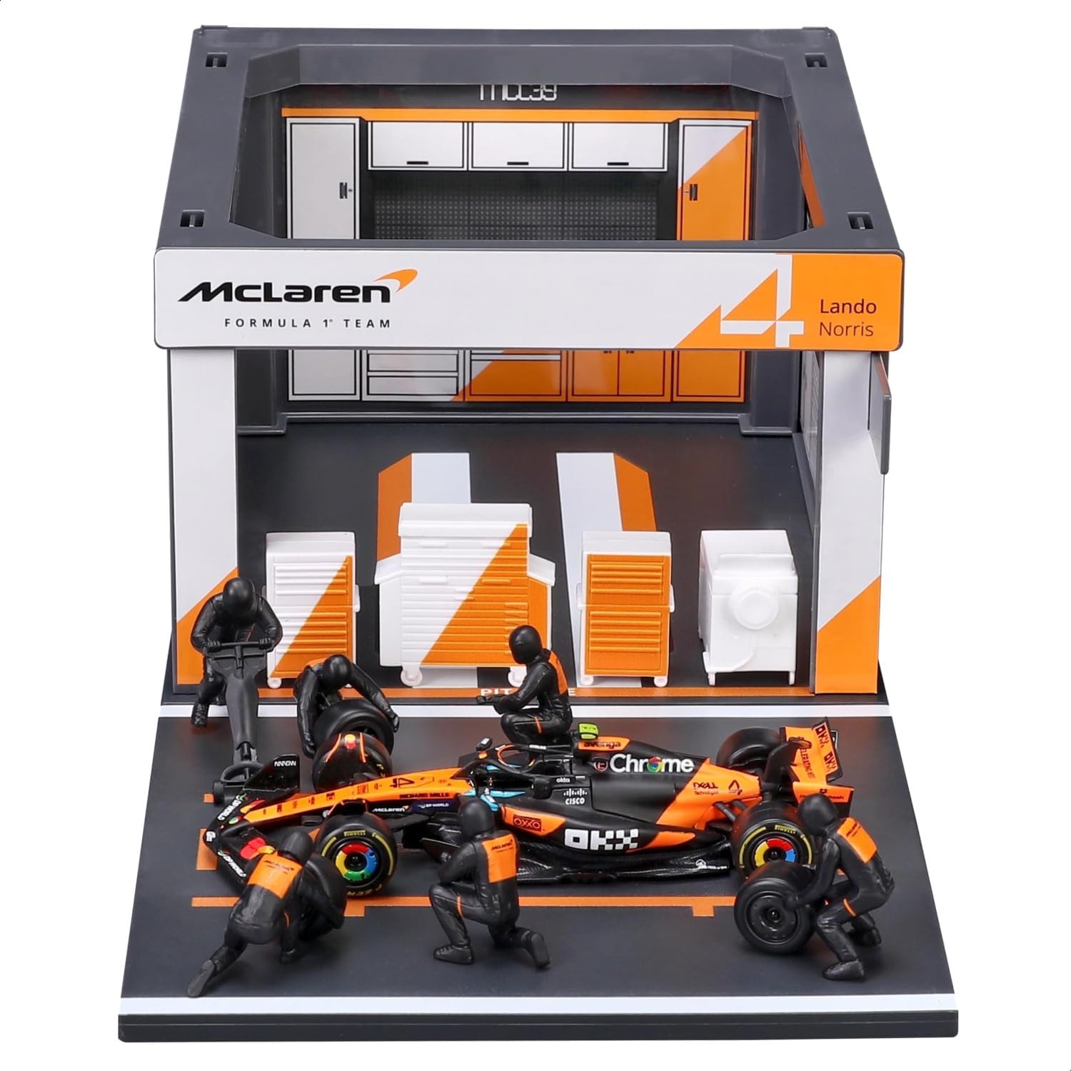 Bburago McLaren MCL39 & Pit Pass Diorama - Norris