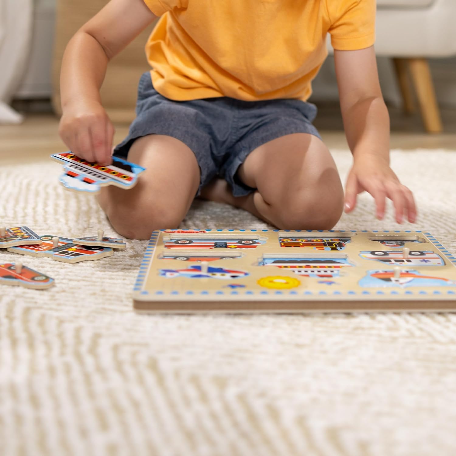 Melissa & Doug Wooden Vehicle Sound Puzzle