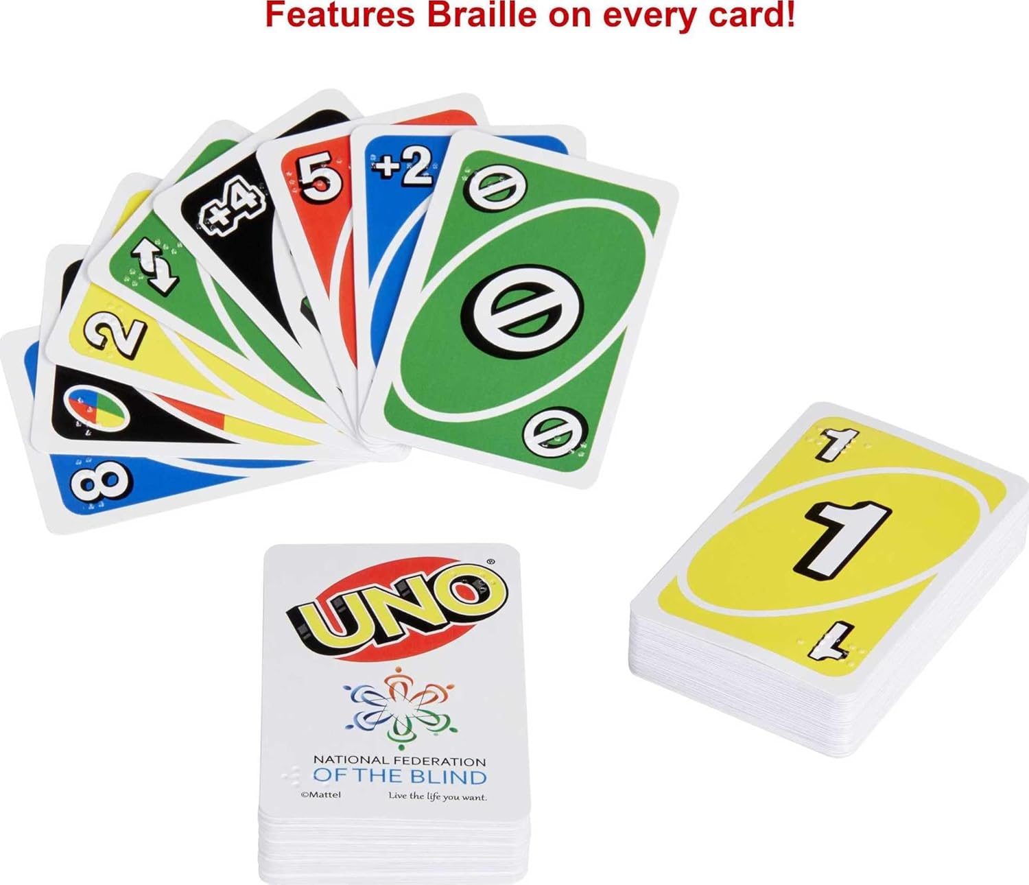 Uno Braille Card Game