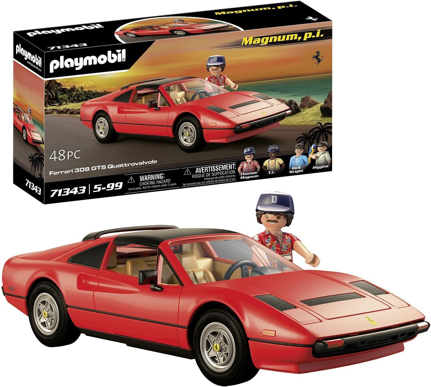 Playmobil Magnum P.I. Ferrari 308 GTS