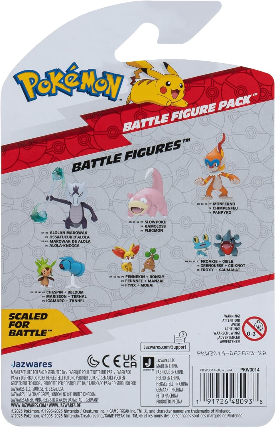 Pokemon Chespin + Bedlum Battle Figure