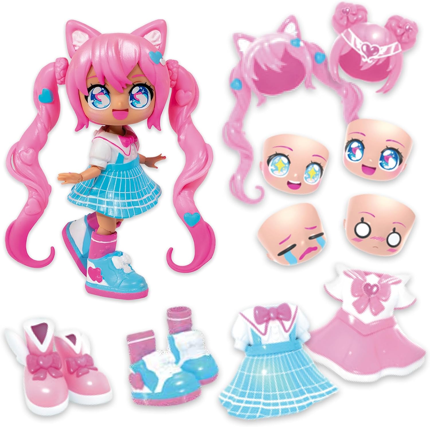 Animakii Doll Magical Girl & School Girl Pack