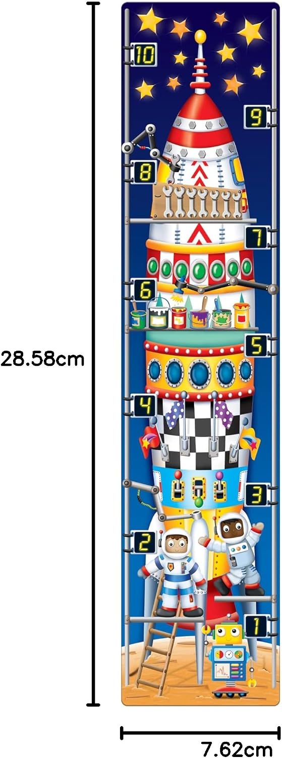 Long & Tall Puzzle - 123 Rocket Ship