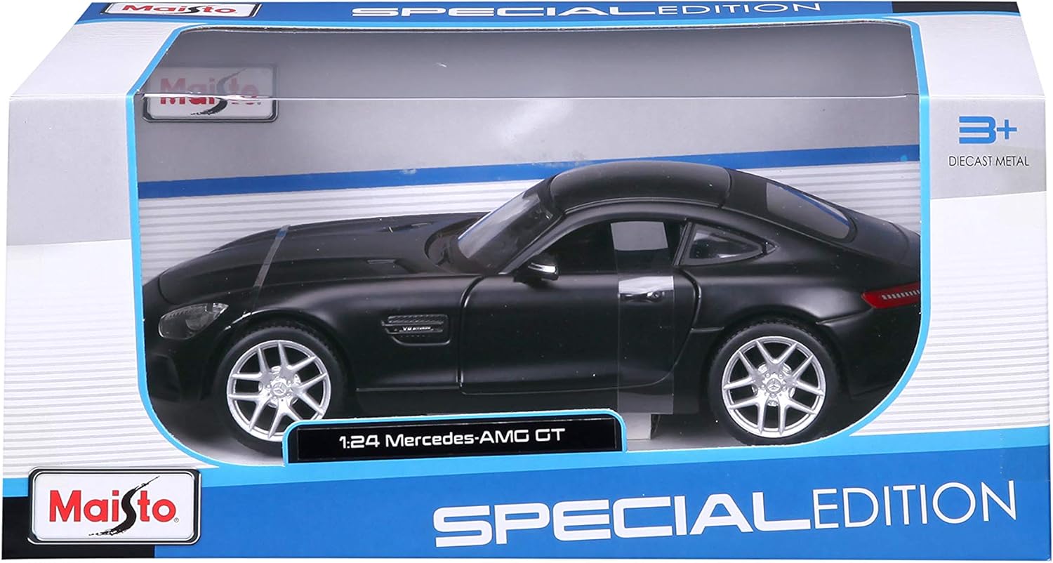 Maisto Mercedes AMG GT Matt Black 1:24 Scale Die Cast