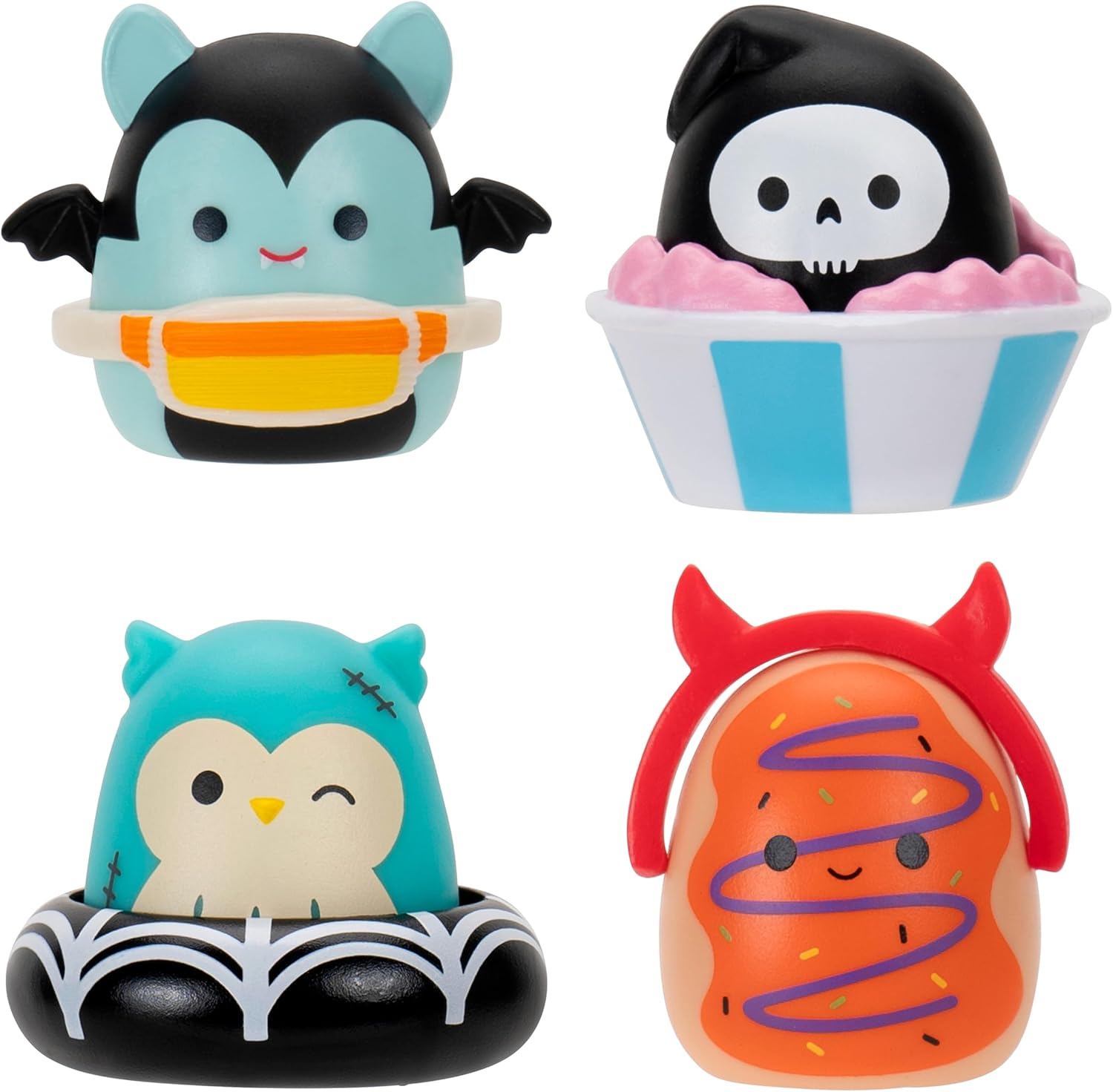 Squish-a-long Halloween Clip-a-longs 4 Pack S3