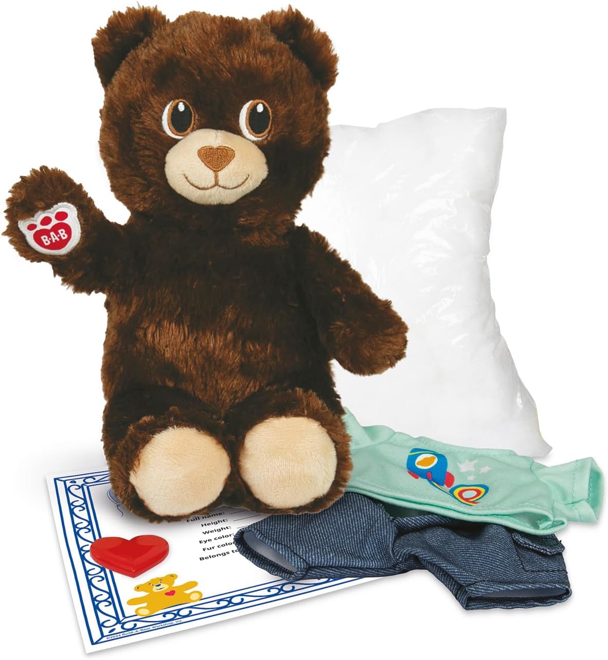 Casdon Build-a-Bear Workshop Furtastic Dark Brown Bear & Outfit
