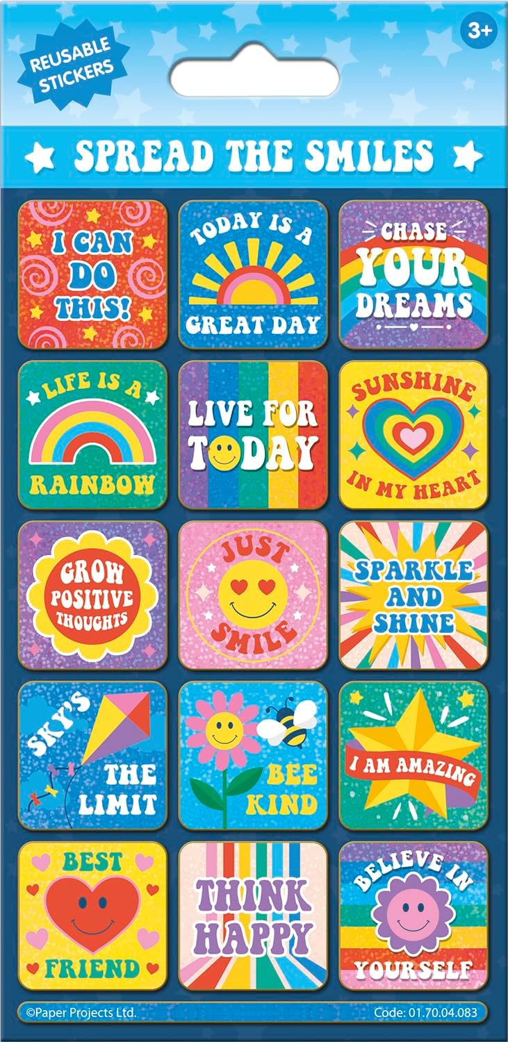 Spread the Smiles Sparkle Stickers