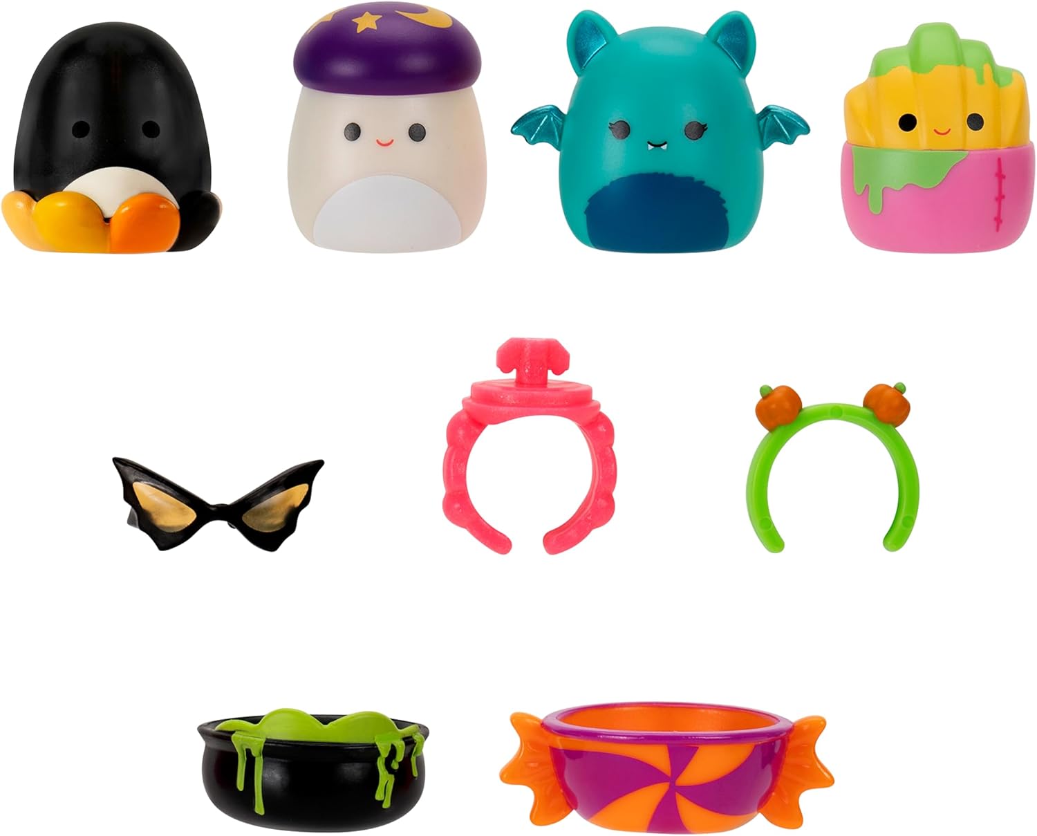 Squish-a-long Halloween Clip-a-longs 4 Pack S1