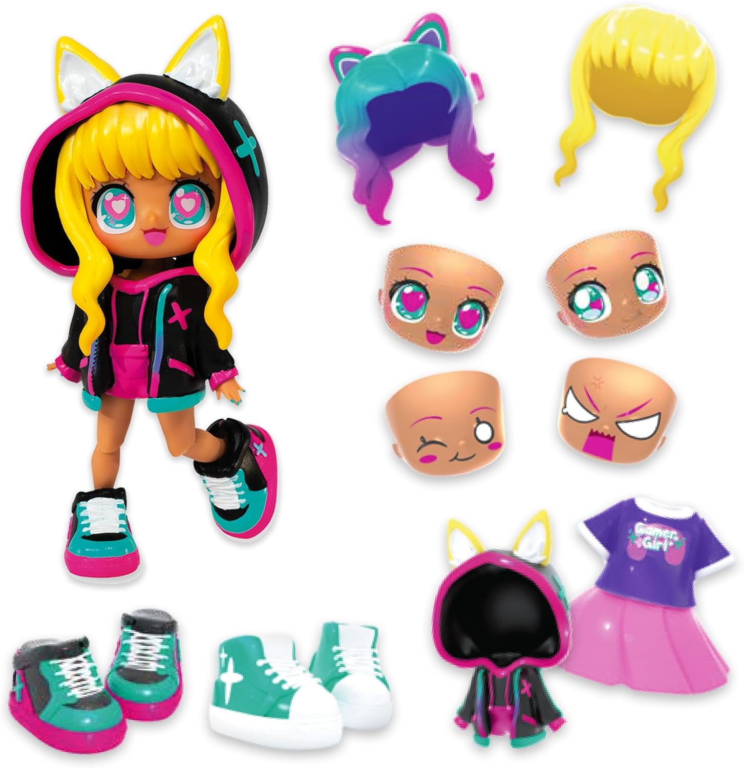 Animakii Doll Gamer & Cyberpunk Pack