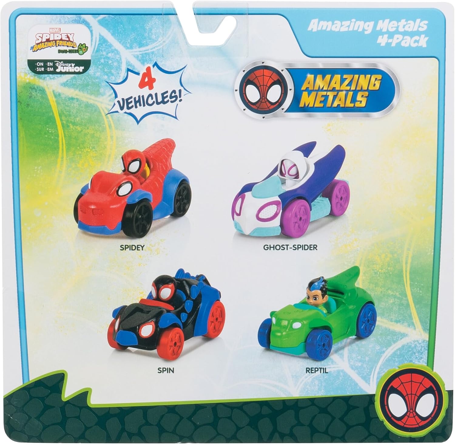 Spidey & Friends Amazing Metal Vehicles 4 Pack