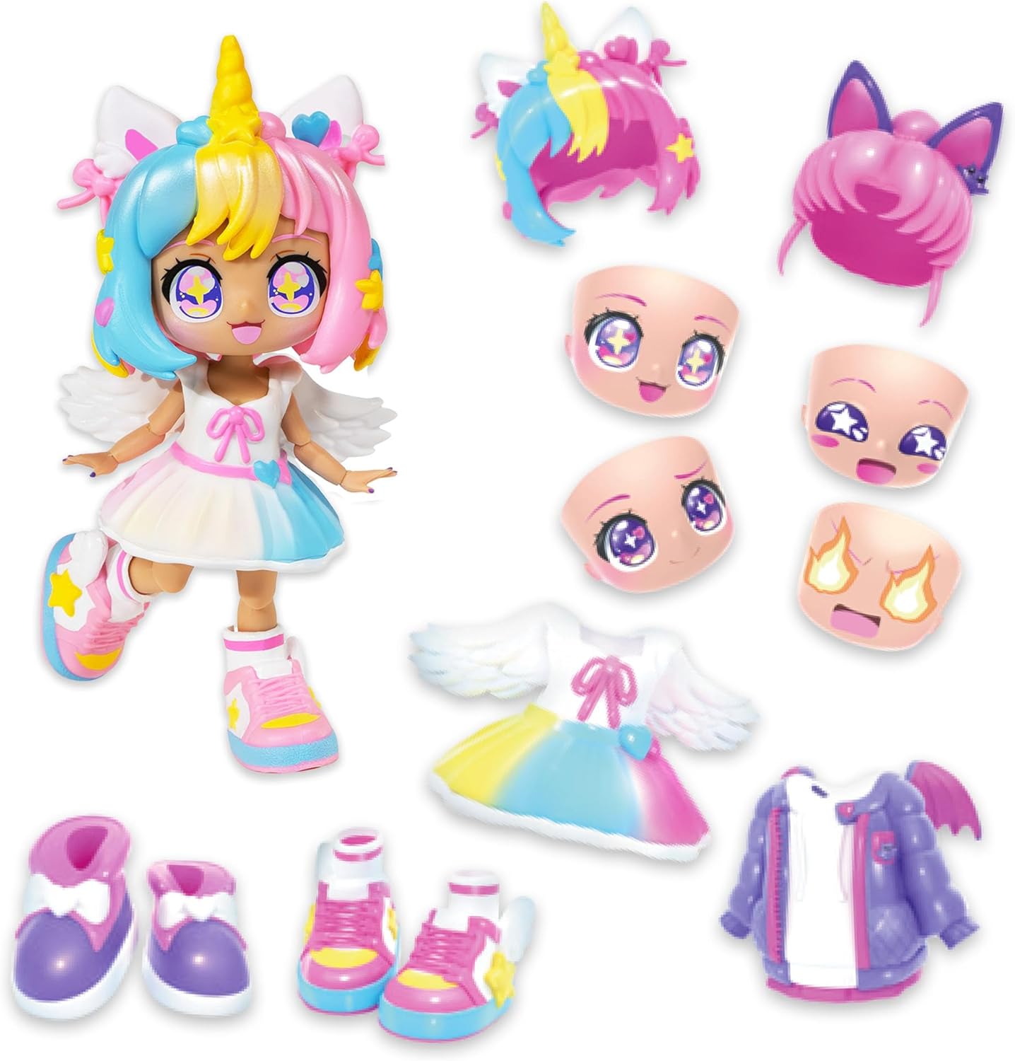 Animakii Doll Unicorn & Bat Pack