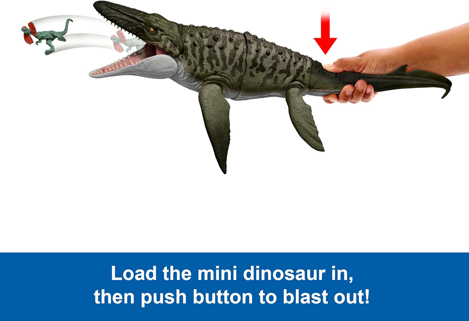 Jurassic World Rebirth - Bite 'N Blast Mosasaurus Dinosaur Action Figure