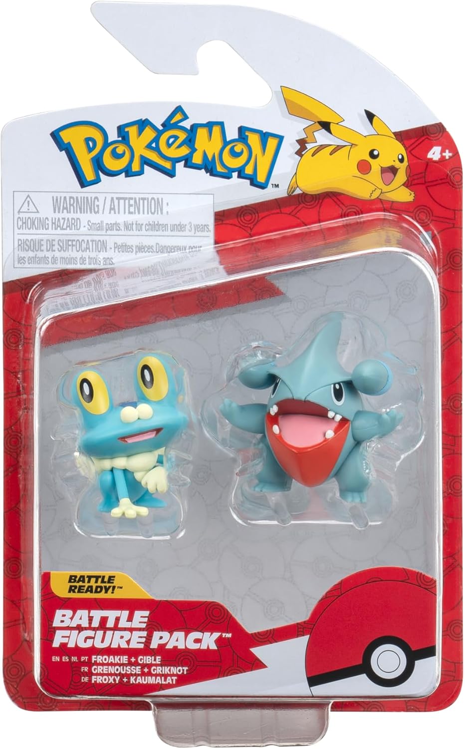 Pokemon Froakie + Gible Battle Figure