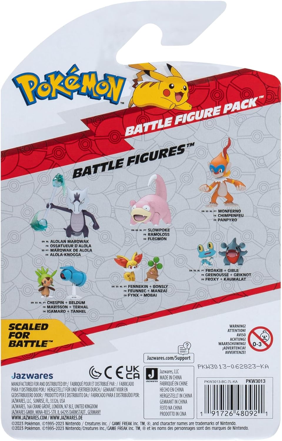 Pokemon Froakie + Gible Battle Figure