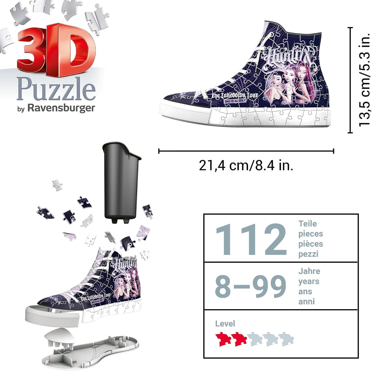 Kpop Demon Hunters 3D Sneaker 108 Piece Puzzle
