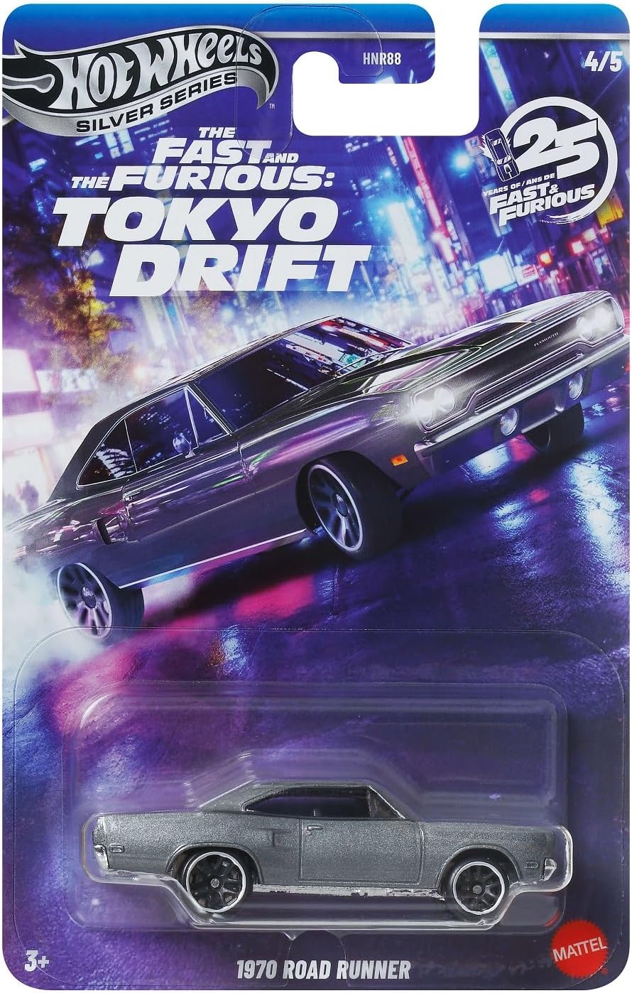 Hot Wheels Silver Tokyo Drift 1970 Road Runner