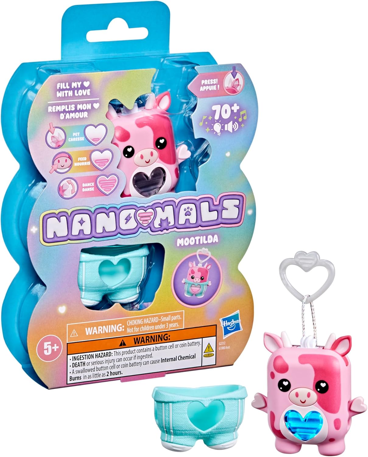Nano-mals Mootilda The Pink Cow Electronic Fidget Pet