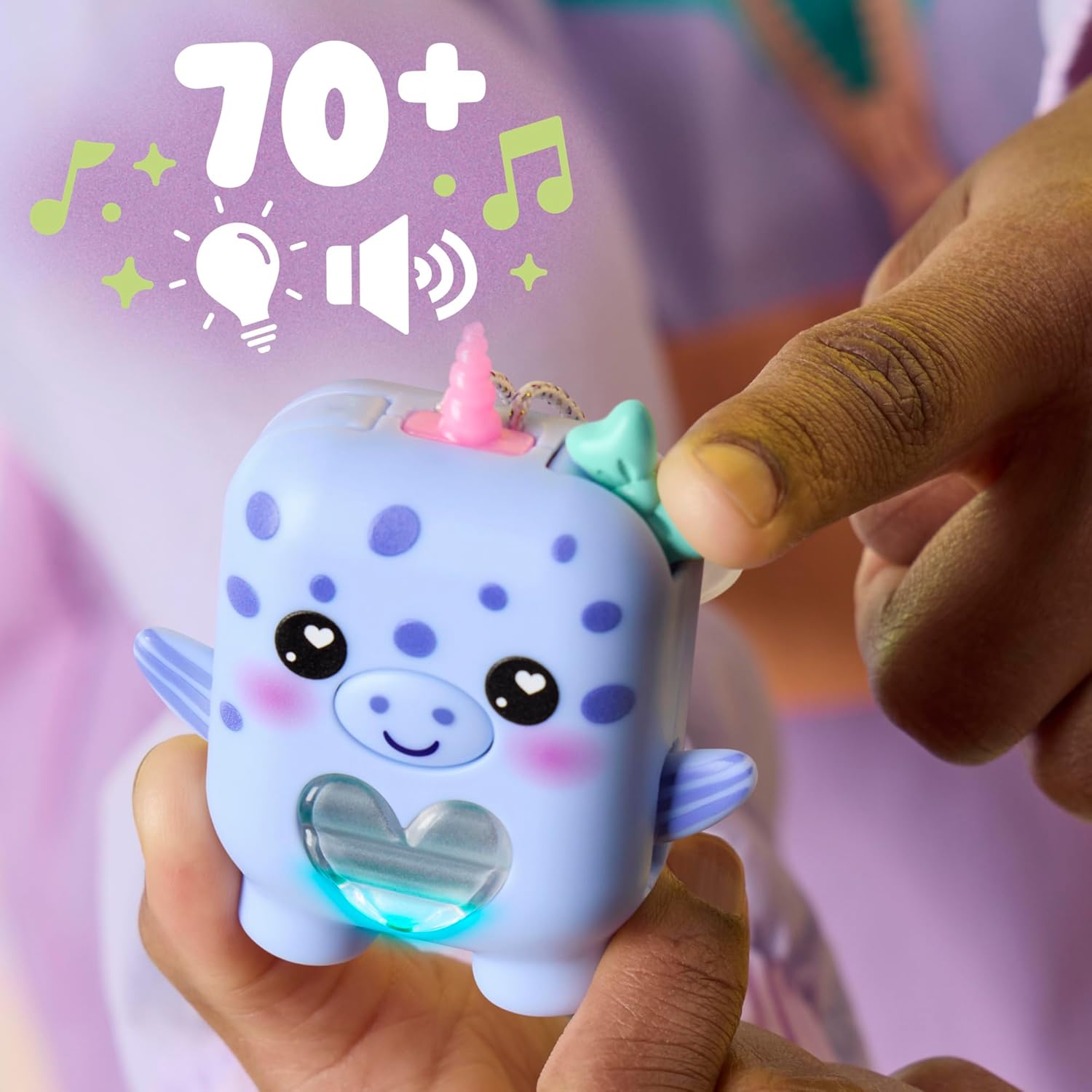 Nano-mals Blubby The Narwhal Electronic Fidget Pet