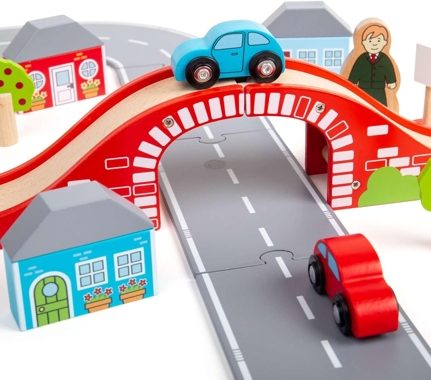 Wooden Figure of 8 Roadway Playset