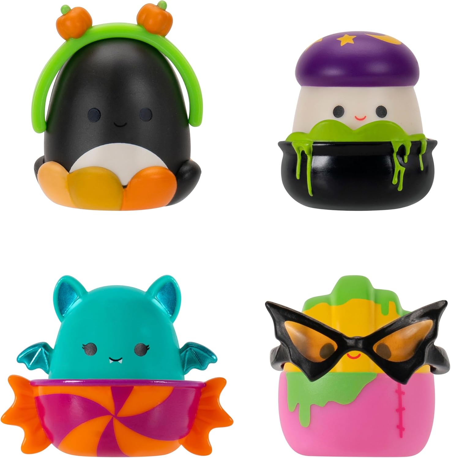 Squish-a-long Halloween Clip-a-longs 4 Pack S1