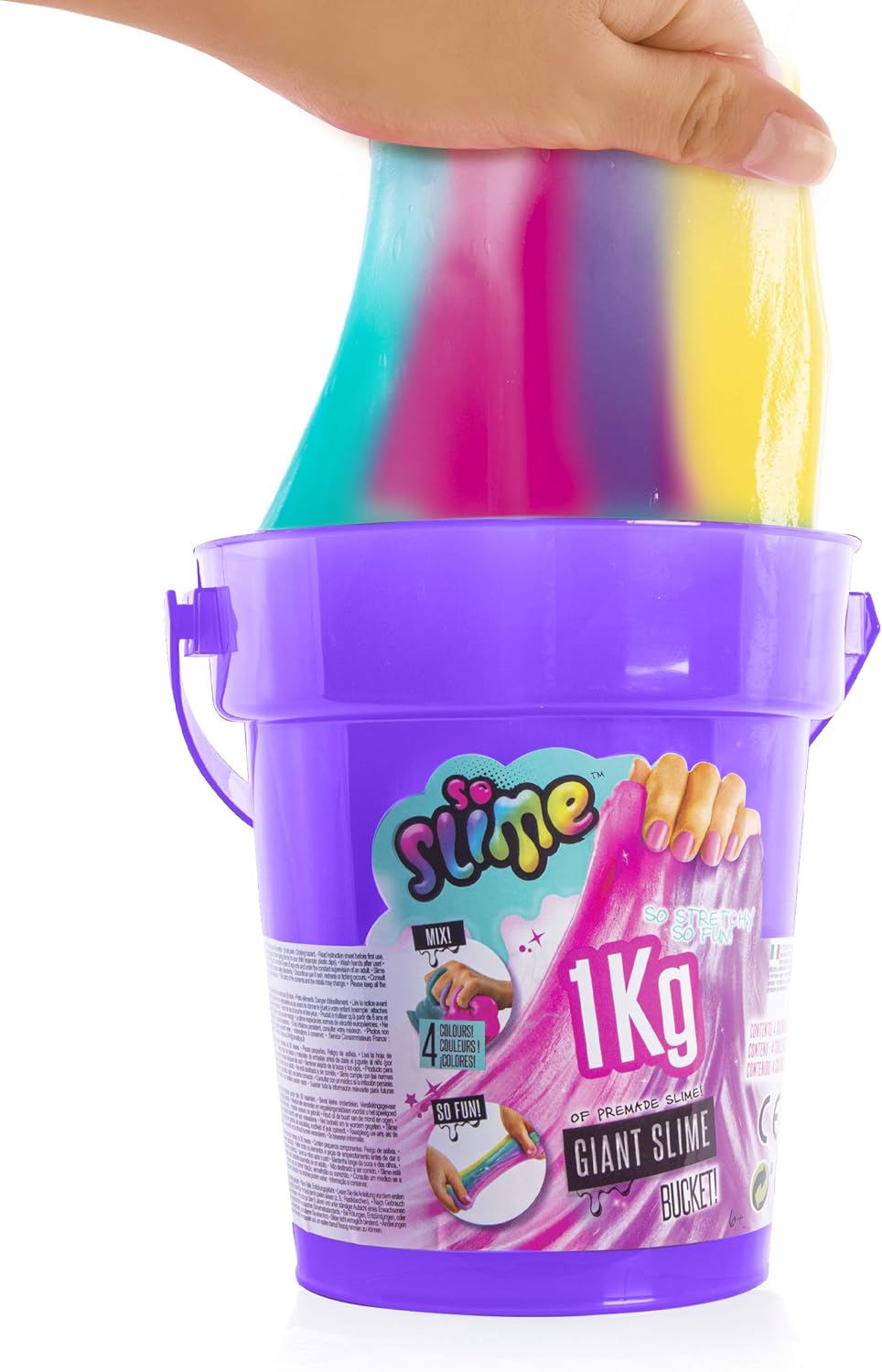 So Slime 1Kg Giant Bucket Assorted Colours